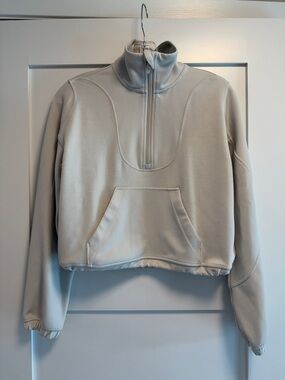 lululemon athletica Light Cream Softstreme Quarter-Zip Pullover